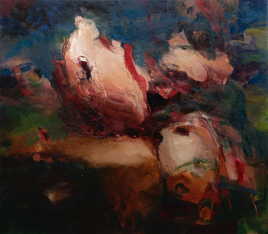 Painting by Dana Saulnier