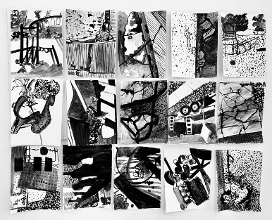 Tracey Featherstone's daily ink drawings