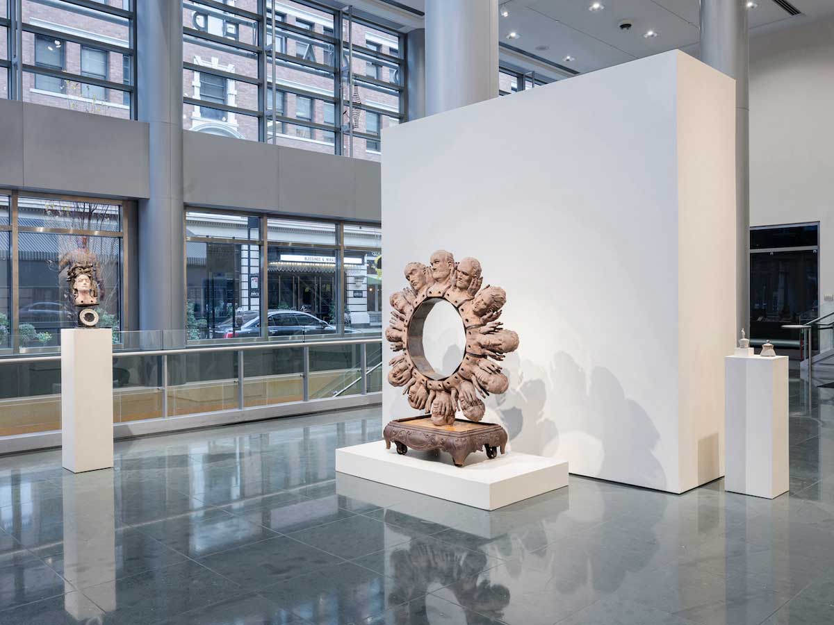 A sampling of works by Richard James in the Weston Art Gallery