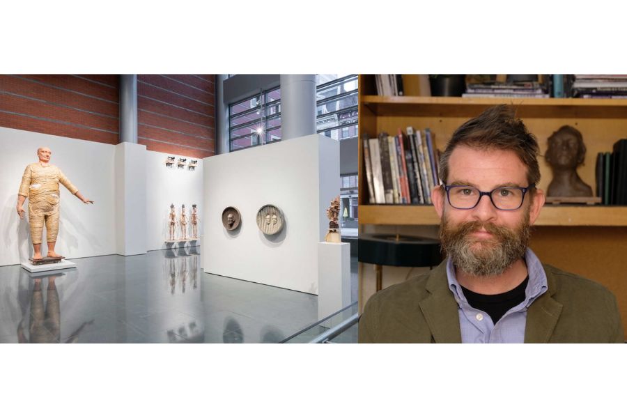 Richard James and view of gallery