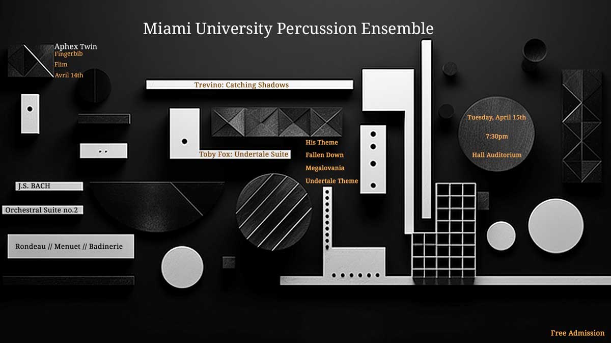 MUPE Spring 2025 Concert Promo