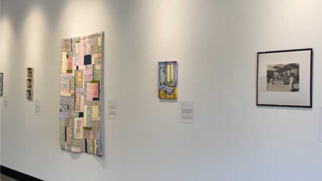 Art Building lobby exhibition.