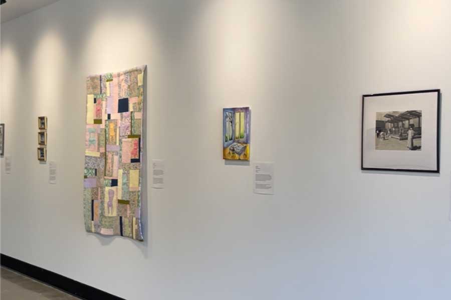 Art Building lobby exhibition.