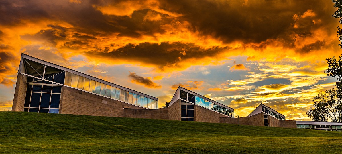 exterior view of the Richard and Carole Cocks Art Museum.