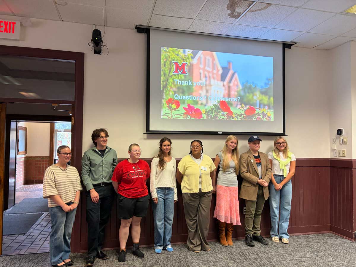 Students from Miami University’s Policy and Advocacy in the Arts course present original research
