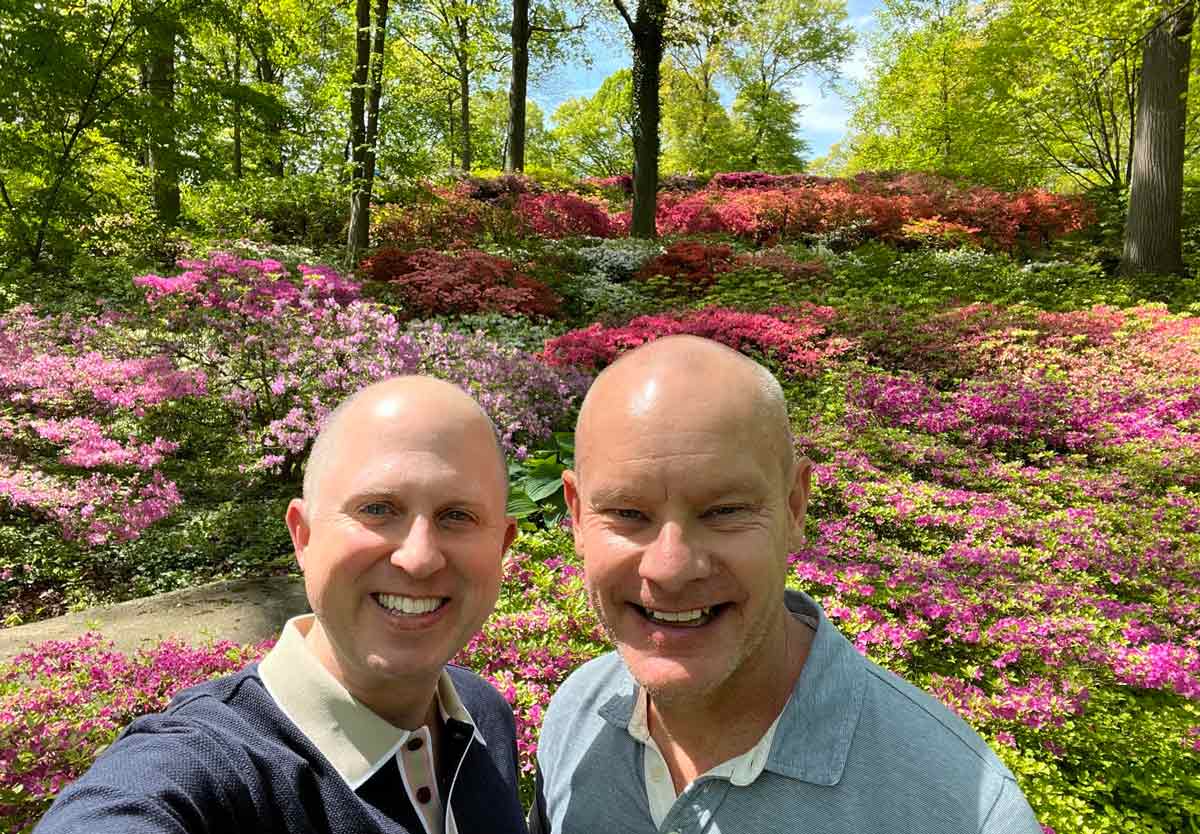Jason T. Busch and Duane G. Middendorf at the New York Botanical Garden.