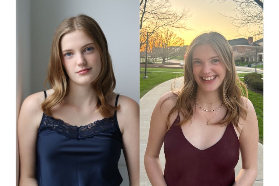 A collage of headshots of Caroline Miller