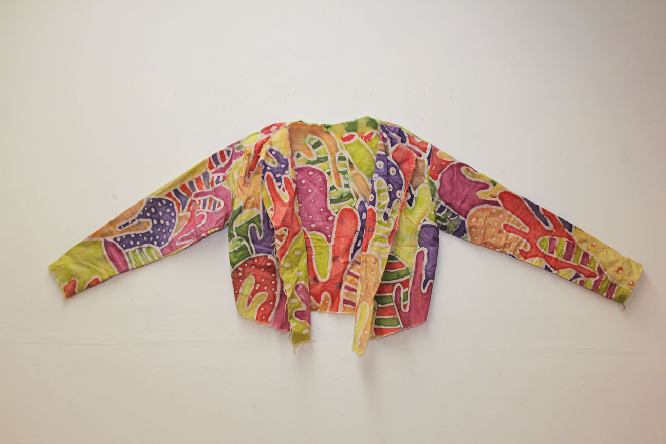 Bleaching Corals, by Erin McGuire, multicolor garment.