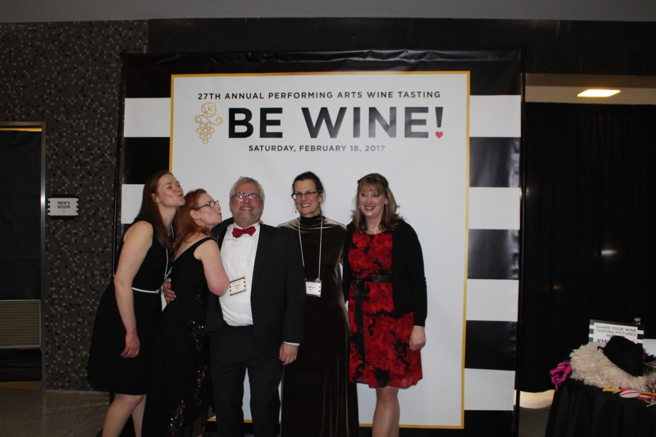 Photo Booth fun at the Wine Tasting