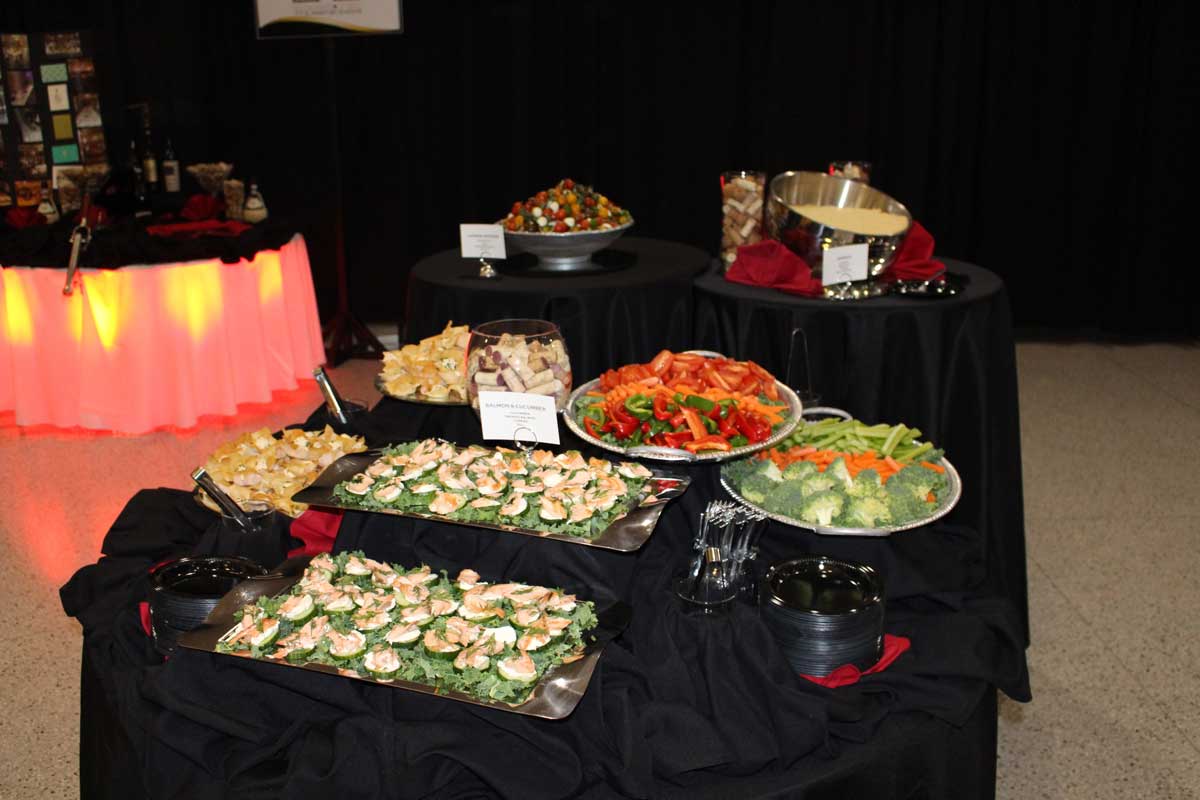 table of food provided by MIA
