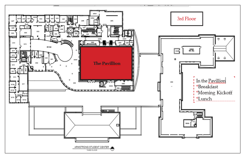 Third Floor Map of Armstrong Student Center