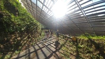 Students at work in the Arecibo Observatory