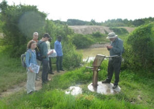 Testing water at a shallow well