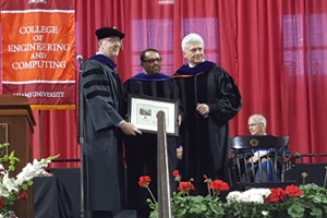 Kumar Singh recognized at commencement