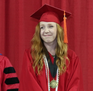 Courtney Wilt was a student speaker at the 2018 Commencement