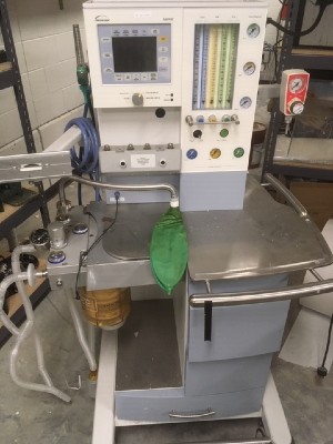 A ventilator that is going to be used during the COVID-19 pandemic