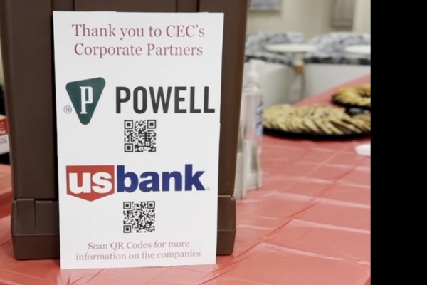 Partnership sign for job fair