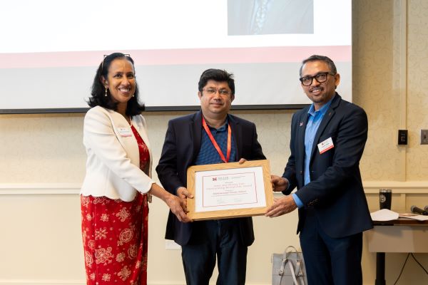 Muhammad P. Jahan, Ph.D. pictureed with Kumar Singh and Dean Sukumaran