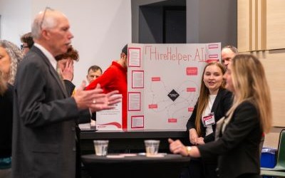 Attendees at the reception in McVey