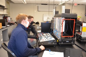 students working in a process control lab