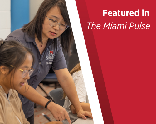 Jinjuan She, Ph.D. , featured in The Miami Pulse