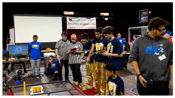 Walnut Hills High School’s The NUTS wear their signature gold pants at last year's tournament.