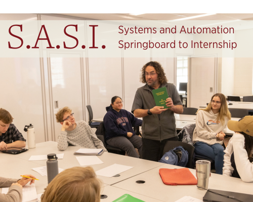 Photo of Miami University students participating in the SASI (Systems and Automation Springboard to Internship) workshop.