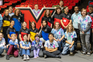 K12 students at the First Tech Robotics competition, organized by the CEC K12 outreach program.
