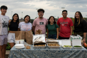 Miami students at a SHPE event.