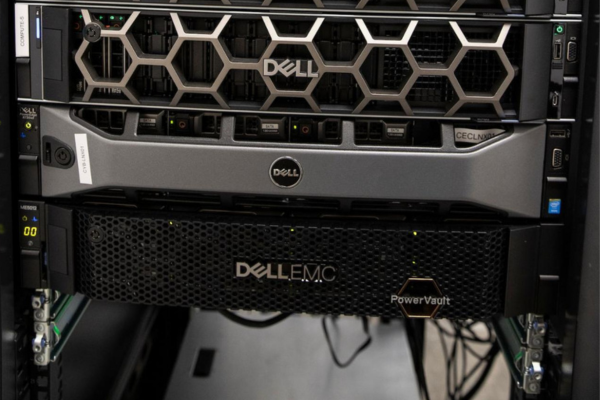 This Dell PowerVault SAN, purchased with SuperRAPIDS funding