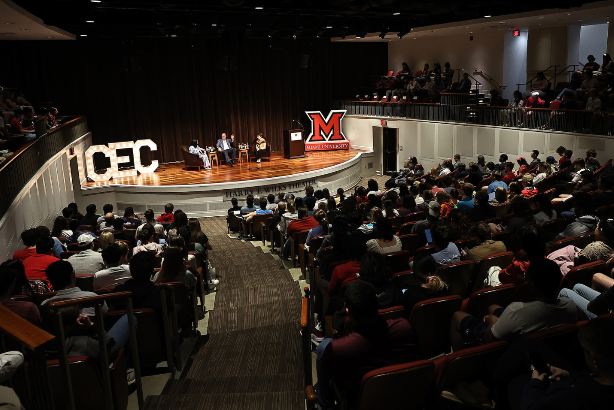 Lynn Good and Rob Davis speak at CEC Speaker Series