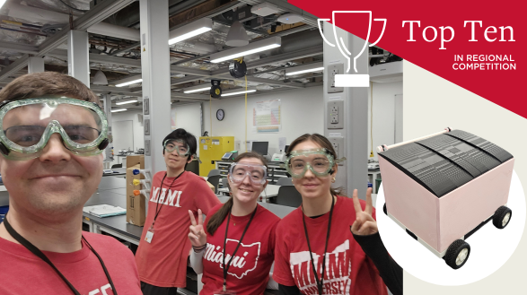 CEC's ChemE Car team with their 3D printed, chemically powered car