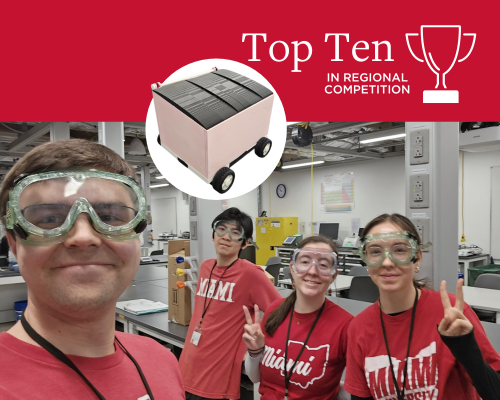 CEC's ChemE Car team with their 3D printed, chemically powered car