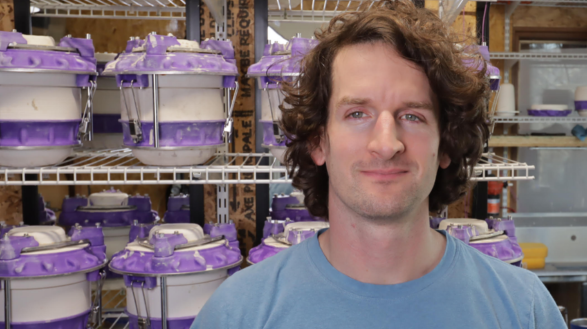 Chris Pratt along with ceramic products