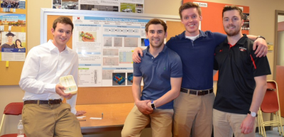 Students posing together during an MUCAT competition pre-COVID-19/2021.