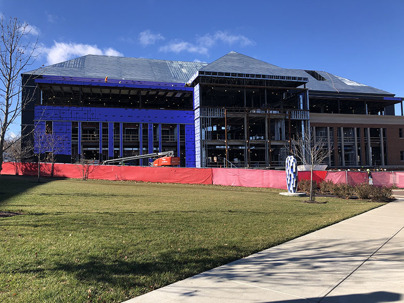 The Richard M. McVey Data Science Building is under construction and will open in 2024.