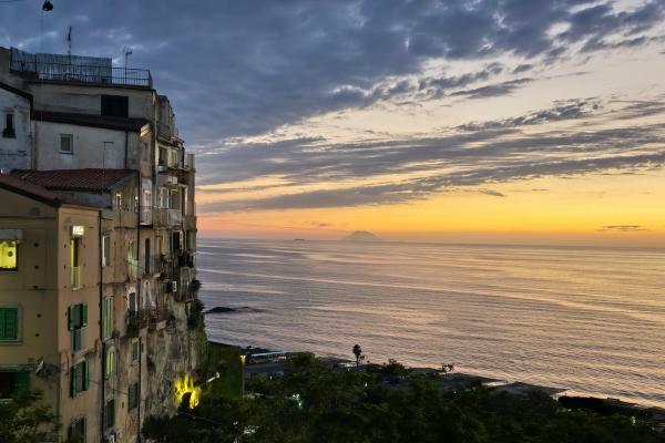 A beautiful shot of the coast in southern Italy.