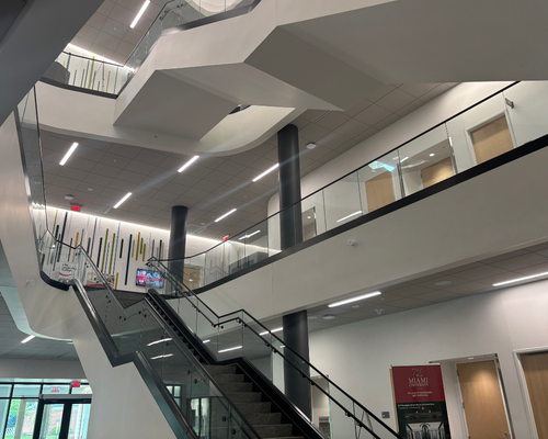 interior of the mcvey data science building