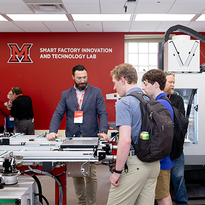 students in the smart fit lab