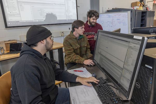 Students working together in a lab