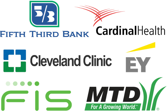 Companies that partner with CADS: Fifth Third Bank, Cardinal Health, Cleveland Clinic, EY, FIS, MTD