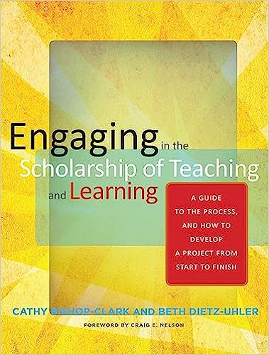 Book cover for Engaging in the Scholarship of Teaching and Learning.