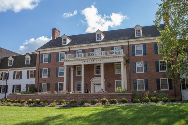 exterior of emerson hall.