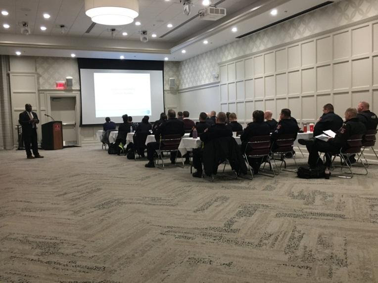 about 30 law enforcement officers at SIV training