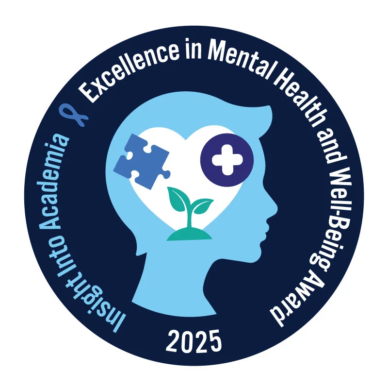 Insight Award logo that reads excellence in mental health and well-being award