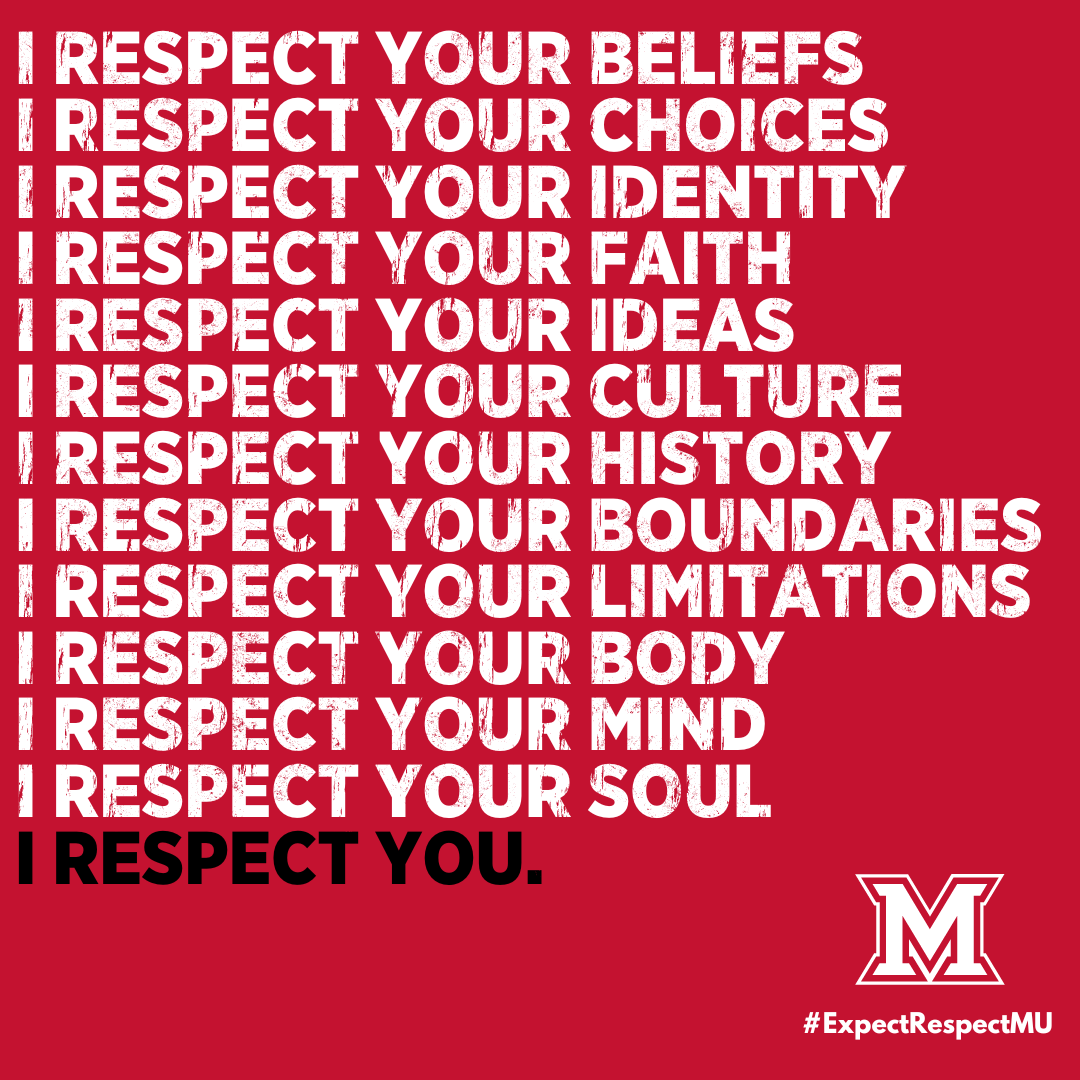 Expect respect pledge.