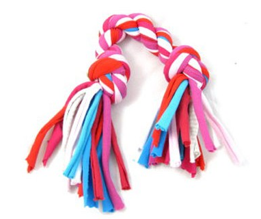 Dog Toy made of t-shirts