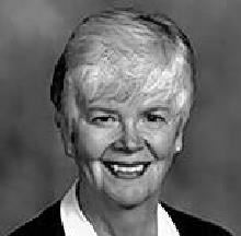 Black and white image of Mary Evans