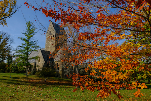 kumler chapel on Western Campus during the fall