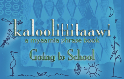 Front cover of the Going to School phrase book